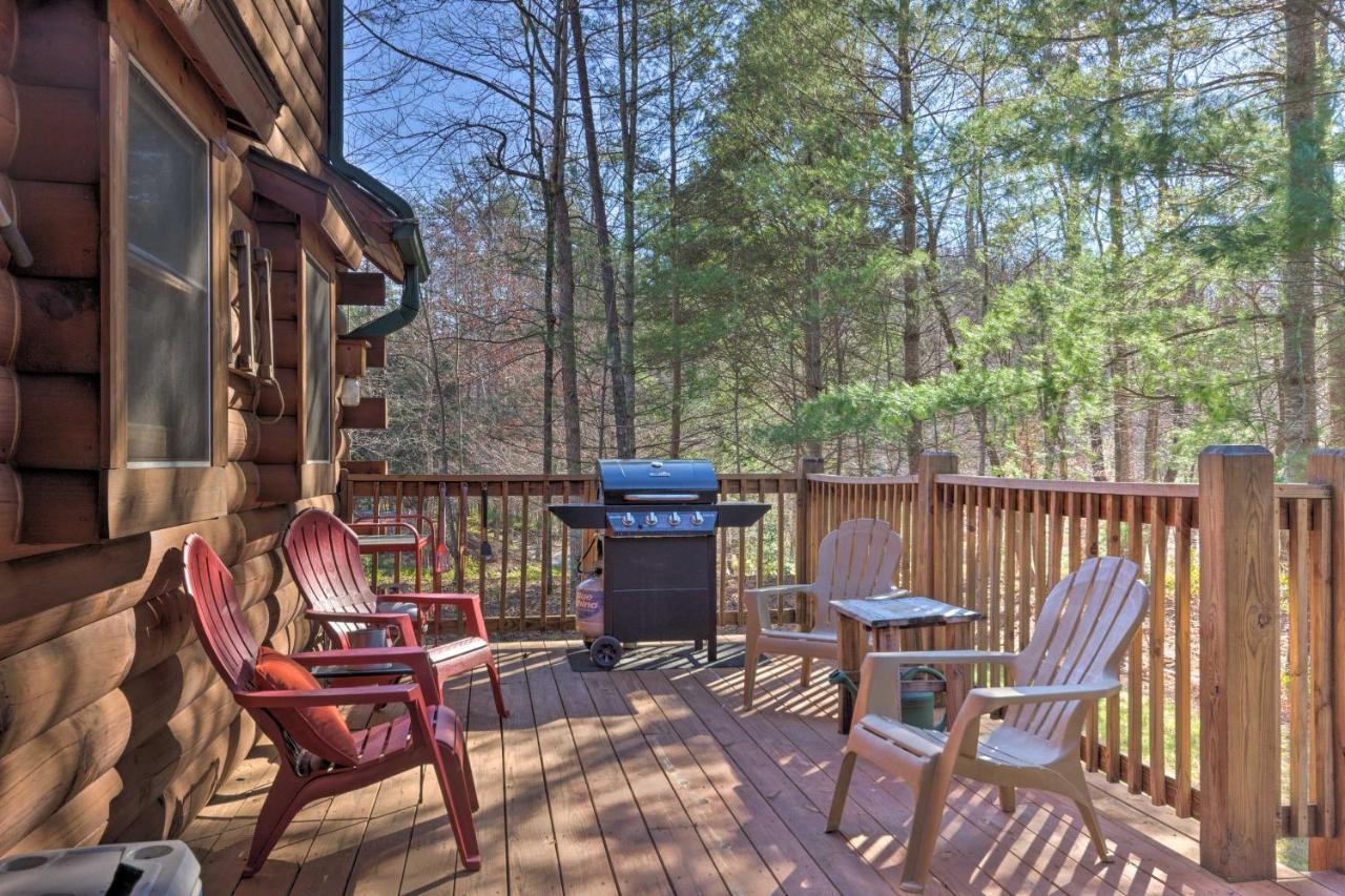 فيلا Lake Lure Log Cabin With Grill Steps To Beach! المظهر الخارجي الصورة